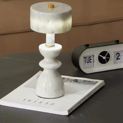Delira Tafellamp Marmer Aluminium USB LED