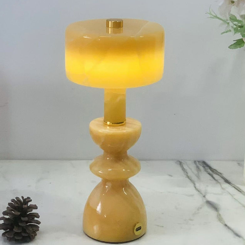 Delira Tafellamp Marmer Aluminium USB LED