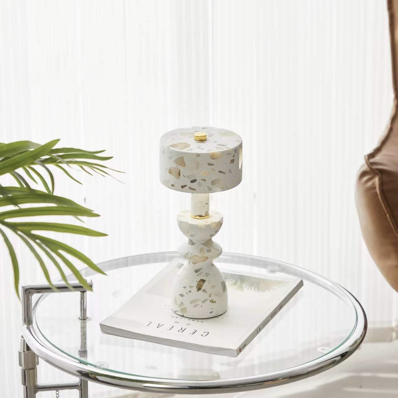 Delira Tafellamp Marmer Aluminium USB LED