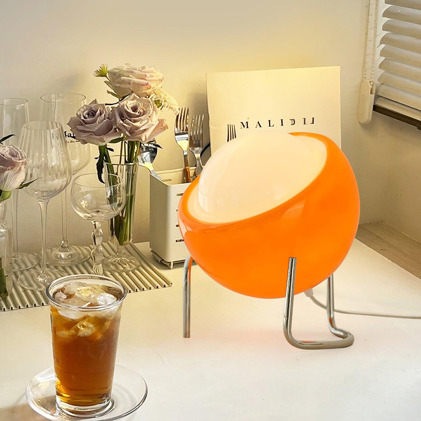 Delira Tafellamp Bauhaus Glas Metaal
