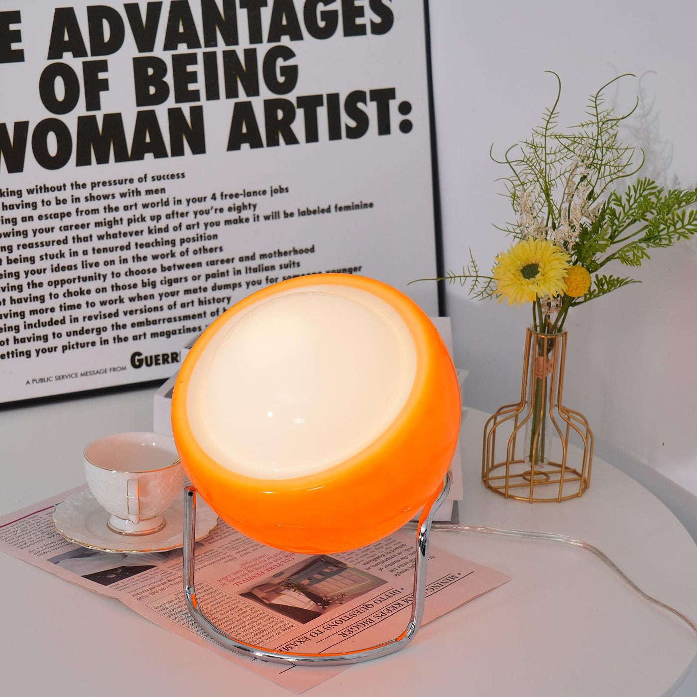 Delira Tafellamp Bauhaus Glas Metaal