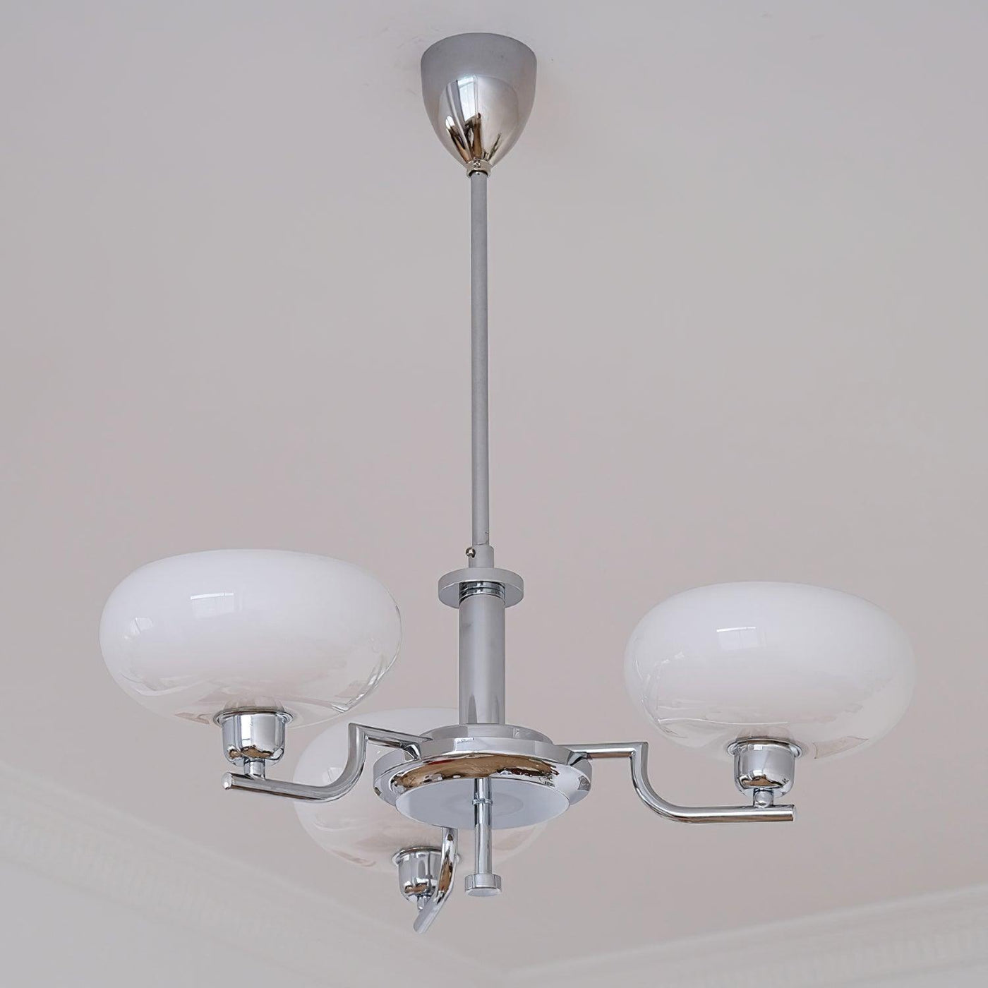 Delira Plafondlamp Glazen Kappen Goudkleurig