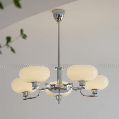 Delira Plafondlamp Glazen Kappen Goudkleurig