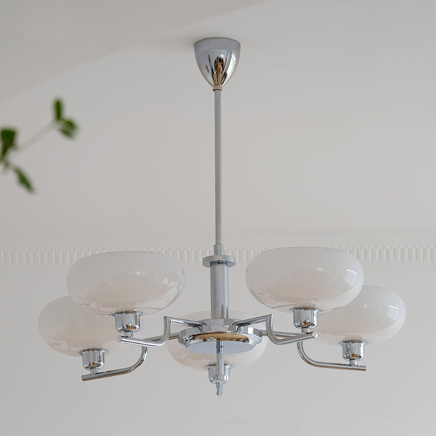 Delira Plafondlamp Glazen Kappen Goudkleurig