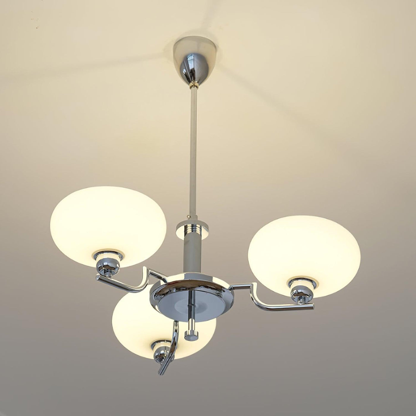 Delira Plafondlamp Glazen Kappen Goudkleurig