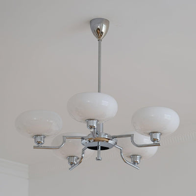 Delira Plafondlamp Glazen Kappen Goudkleurig