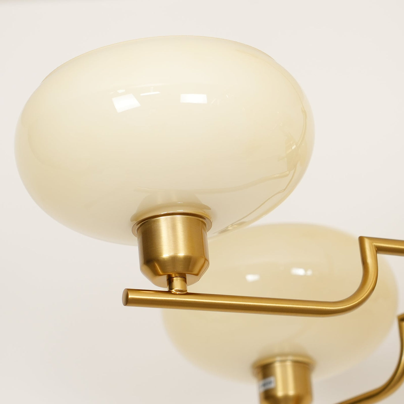 Delira Plafondlamp Glazen Kappen Goudkleurig