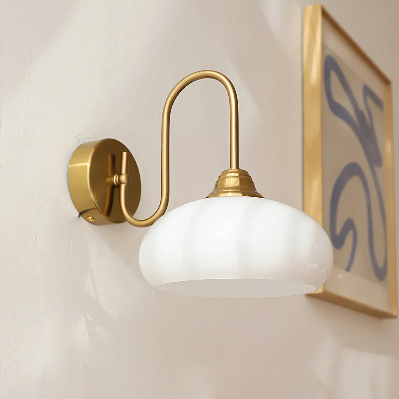 Delira Wandlamp Bauhaus Gebogen Glas