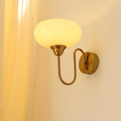 Delira Wandlamp Bauhaus Gebogen Glas