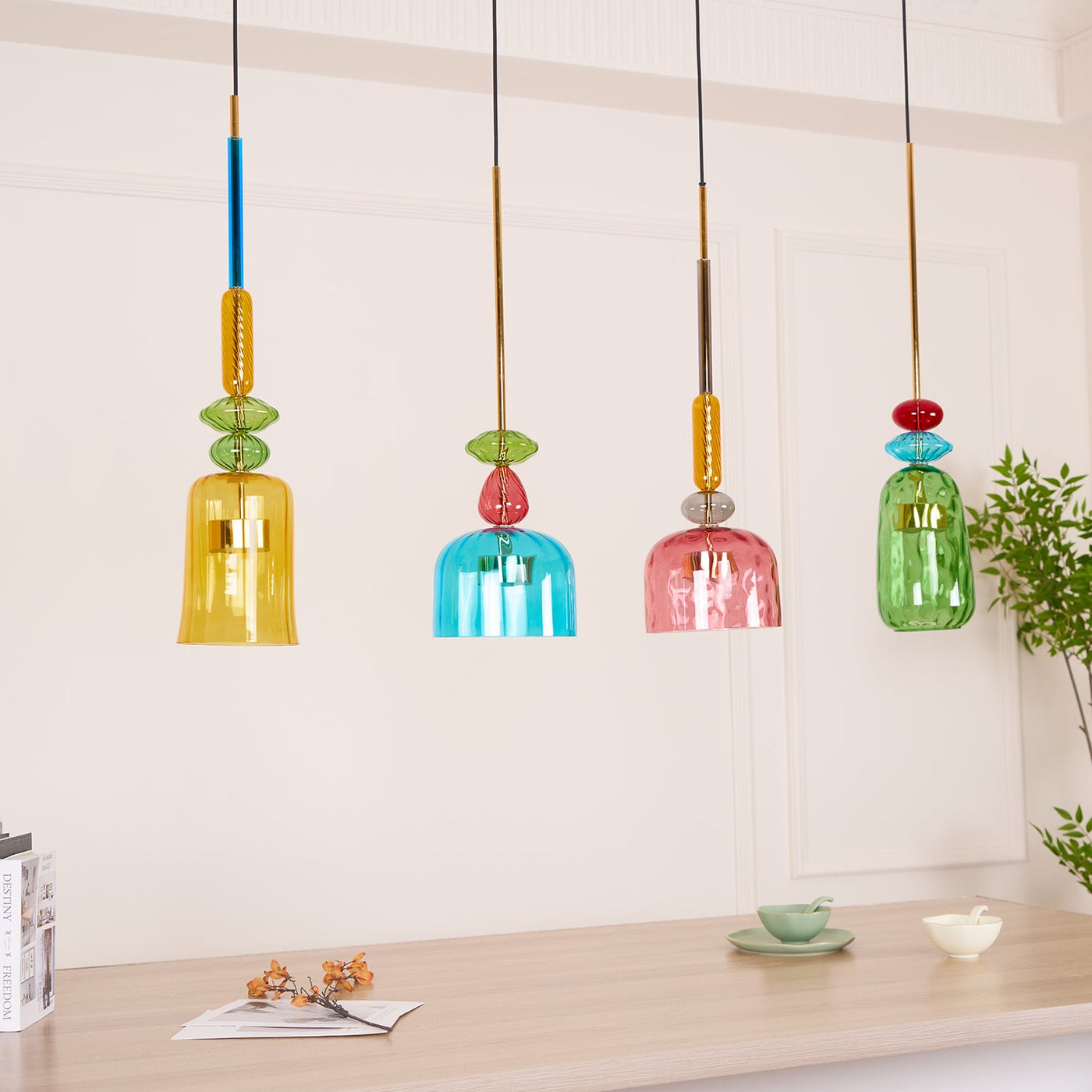 Delira Hanglamp Glazen Vaasvorm