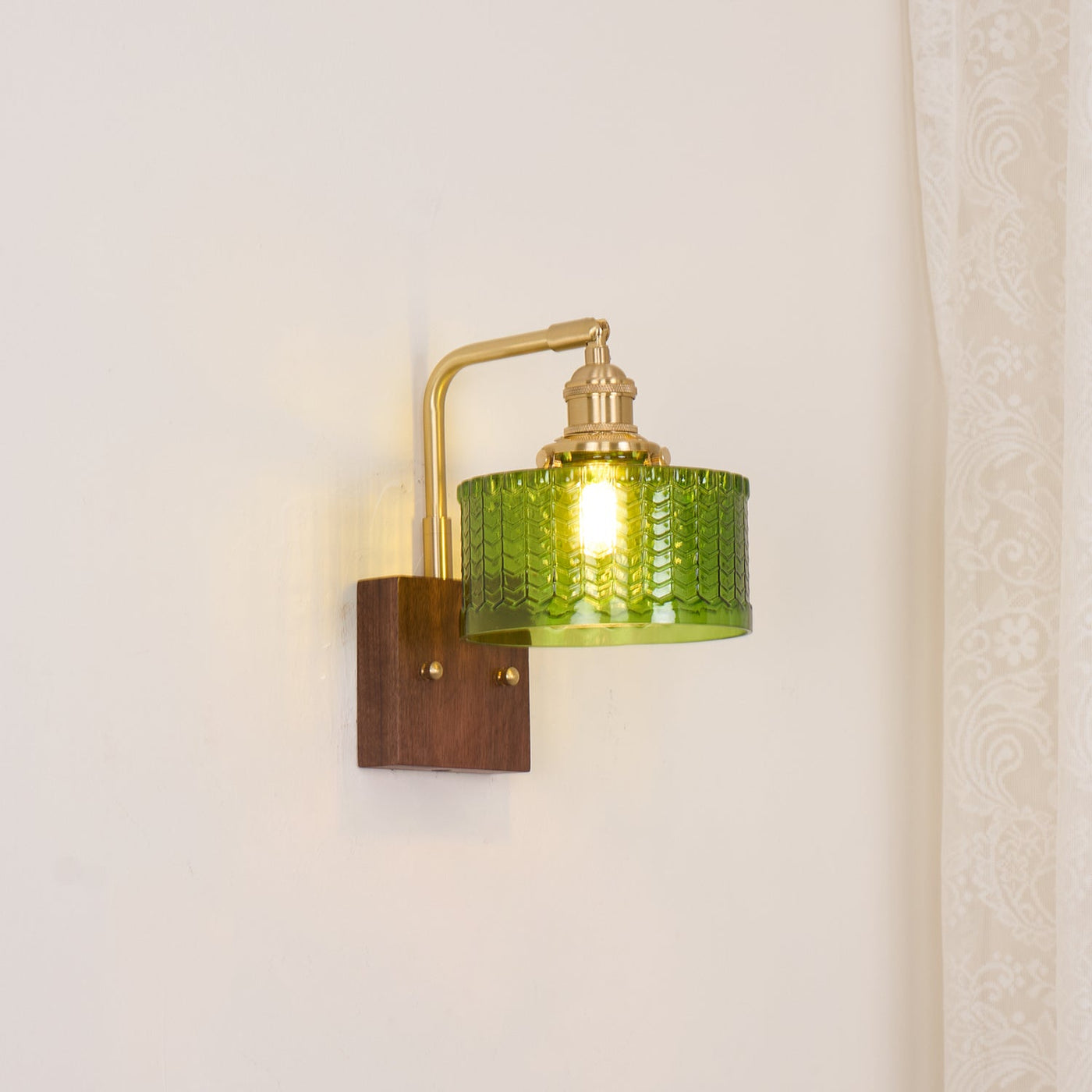 Delira Wandlamp Groenglas Sfeervol Design