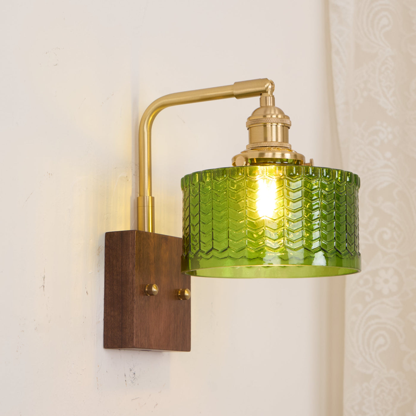 Delira Wandlamp Groenglas Sfeervol Design