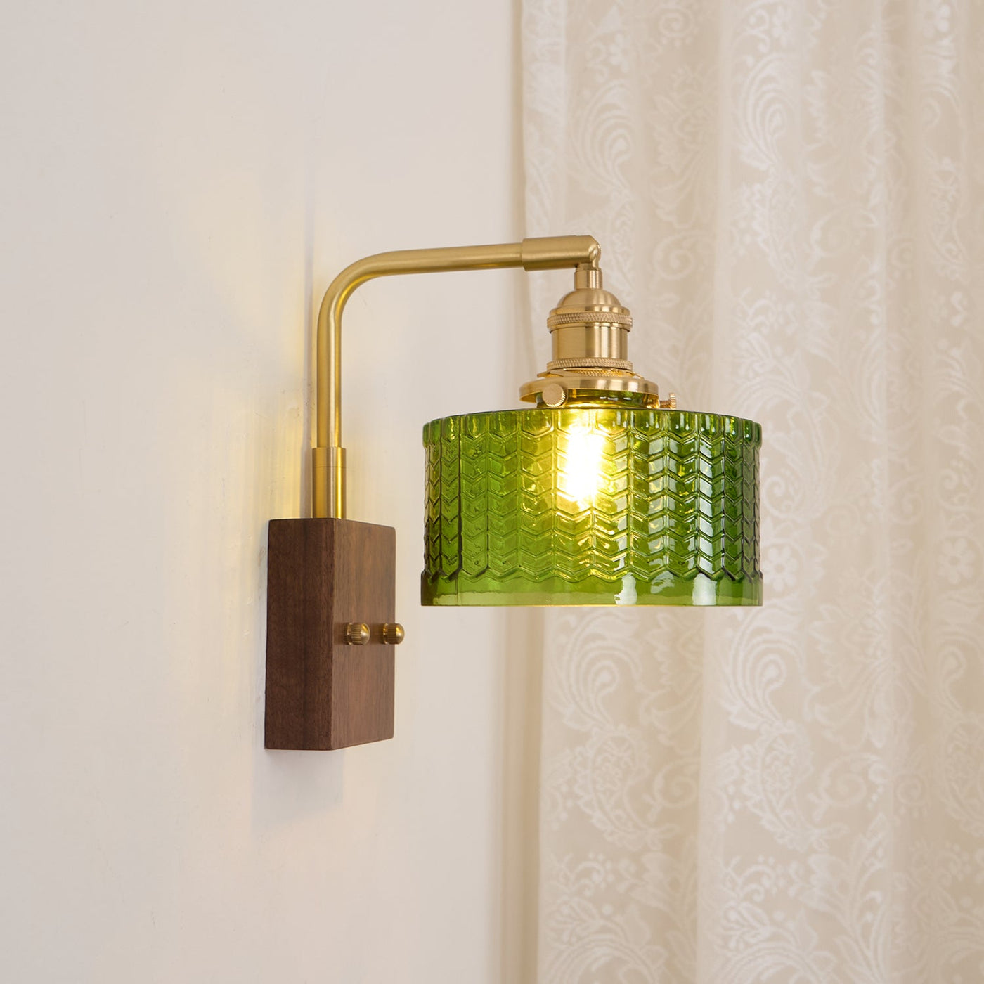 Delira Wandlamp Groenglas Sfeervol Design