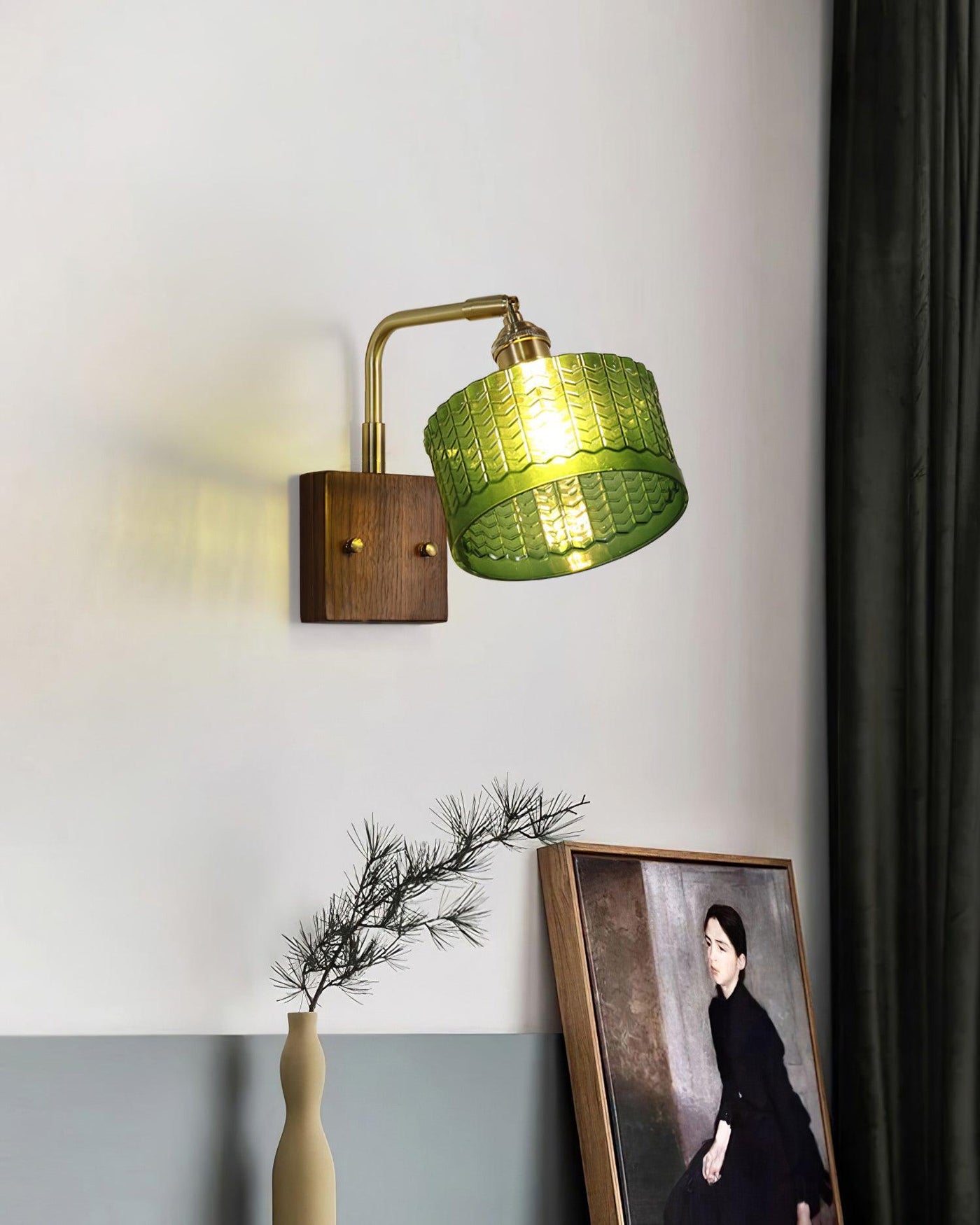 Delira Wandlamp Groenglas Sfeervol Design