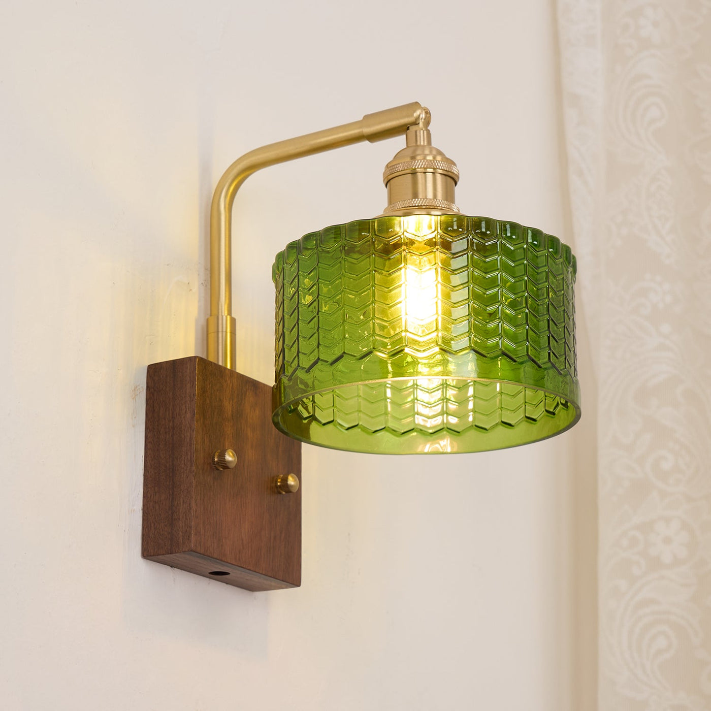 Delira Wandlamp Groenglas Sfeervol Design