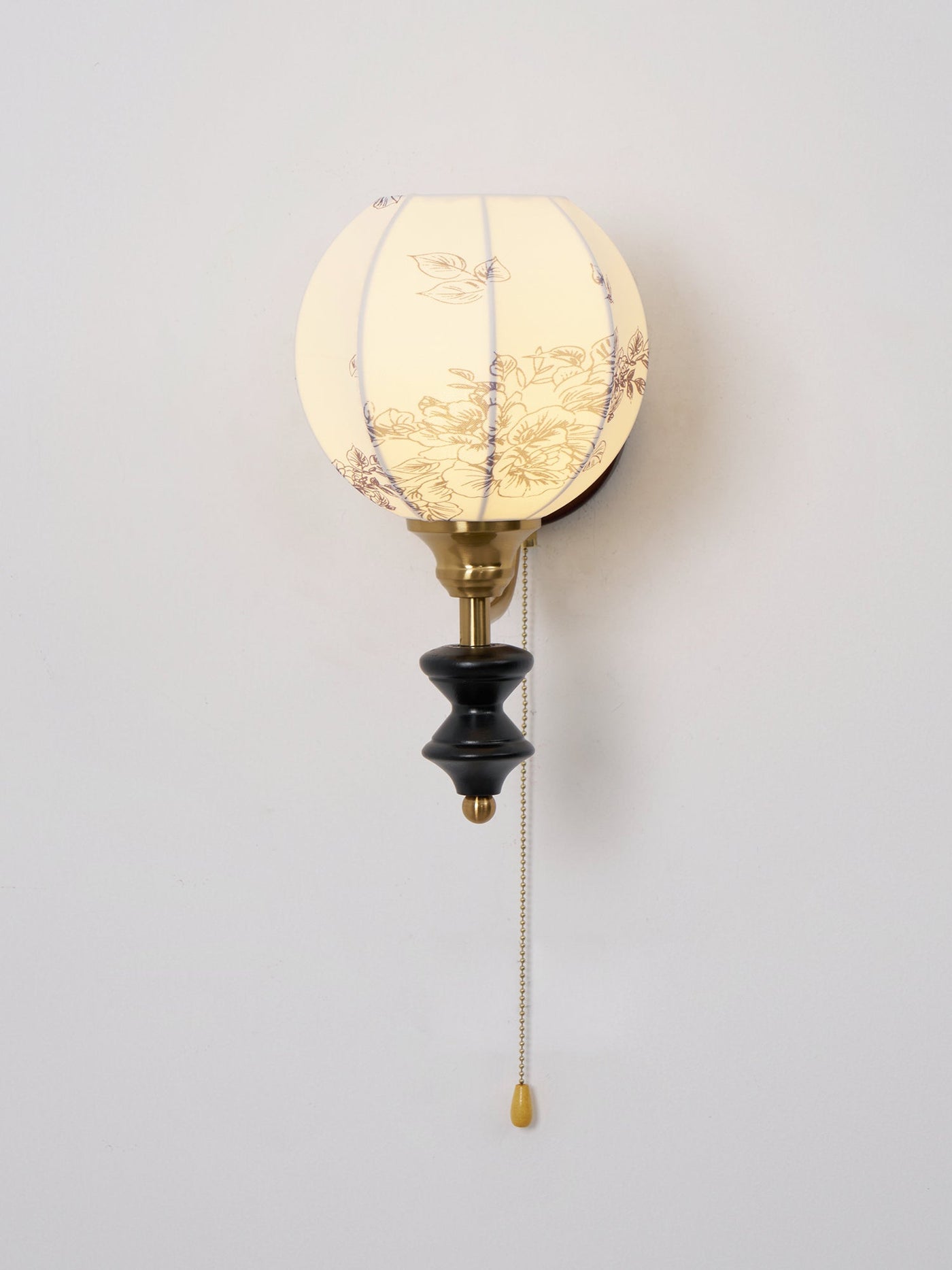 Delira Wandlamp Hout Met Stoffen Kap