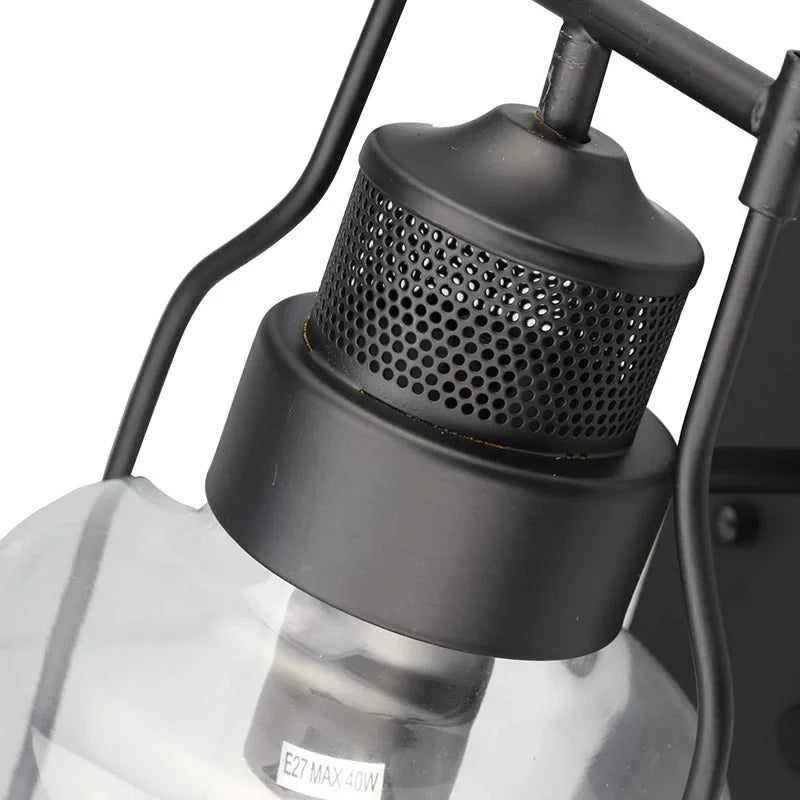 Delira Wandlamp Glas Antiek Industrieel
