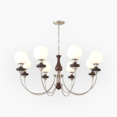 Delira Kroonluchter Glas En Hout
