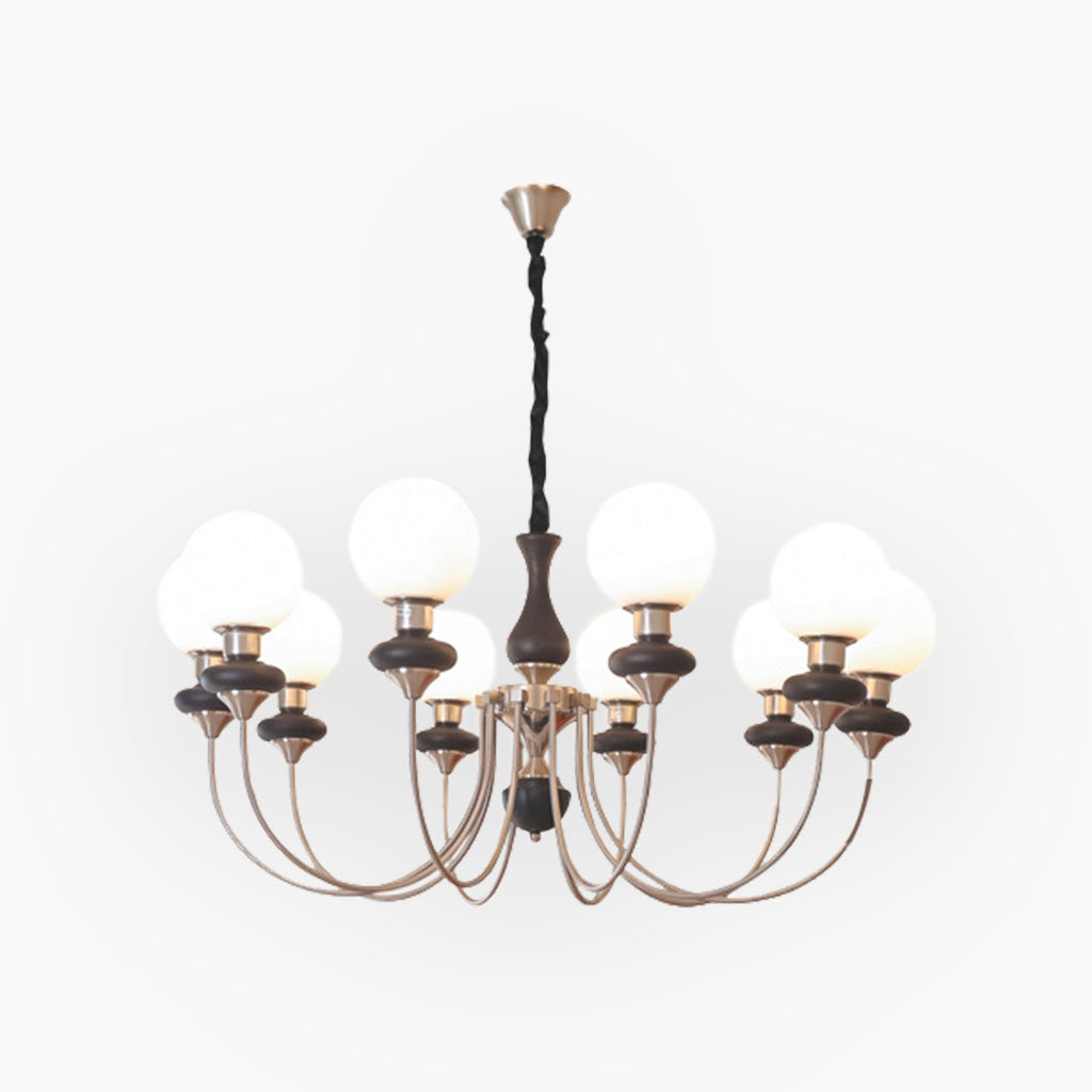 Delira Kroonluchter Glas En Hout