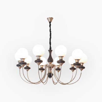 Delira Kroonluchter Glas En Hout