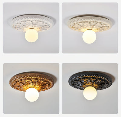 Delira Plafondlamp Reliëf Klassiek Design