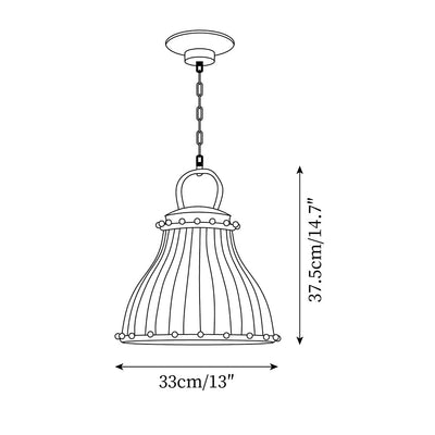 Delira Hanglamp Circus Glas Gestreept