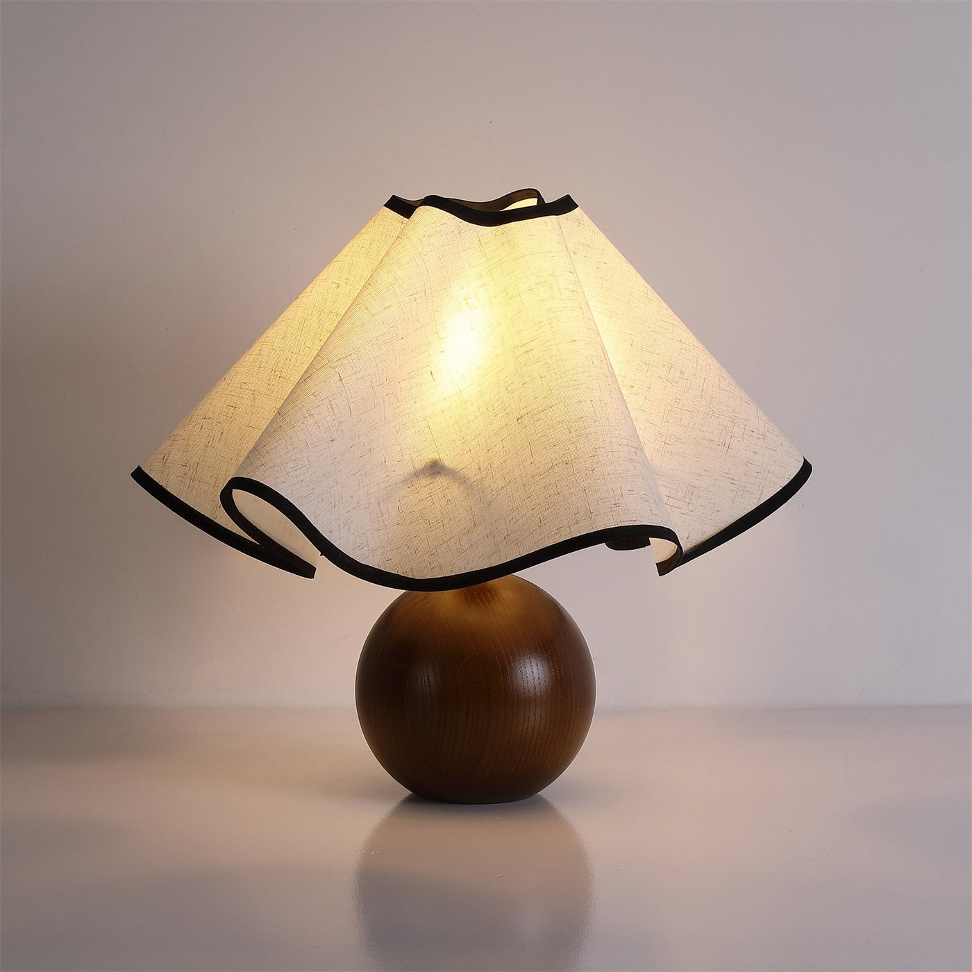 Delira Tafellamp Stoffen Kap Elegant Gebogen