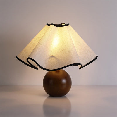 Delira Tafellamp Stoffen Kap Elegant Gebogen