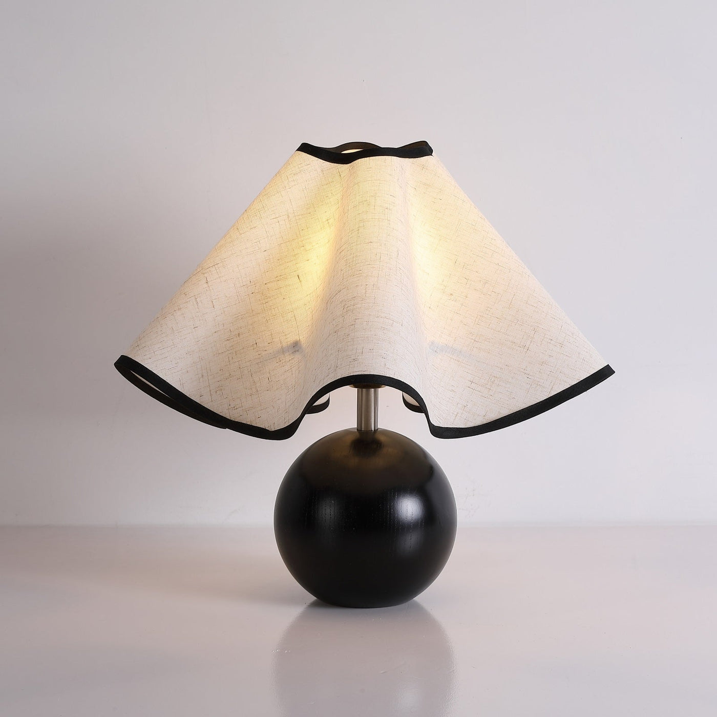 Delira Tafellamp Stoffen Kap Elegant Gebogen