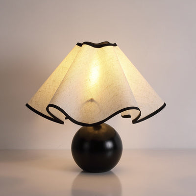 Delira Tafellamp Stoffen Kap Elegant Gebogen