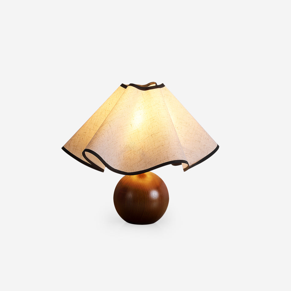 Delira Tafellamp Stoffen Kap Elegant Gebogen