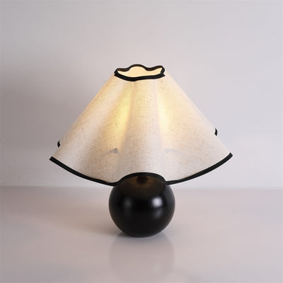 Delira Tafellamp Stoffen Kap Elegant Gebogen