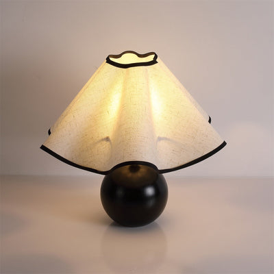 Delira Tafellamp Stoffen Kap Elegant Gebogen