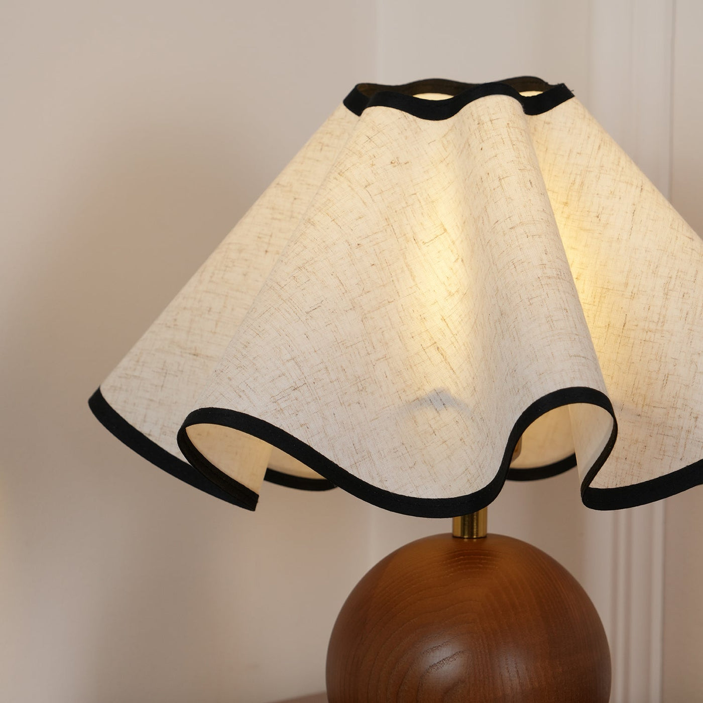 Delira Tafellamp Stoffen Kap Elegant Gebogen