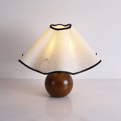 Delira Tafellamp Stoffen Kap Elegant Gebogen