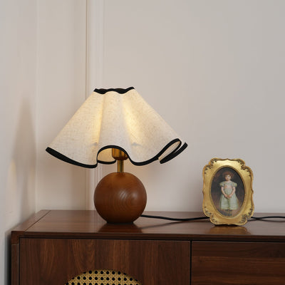 Delira Tafellamp Stoffen Kap Elegant Gebogen