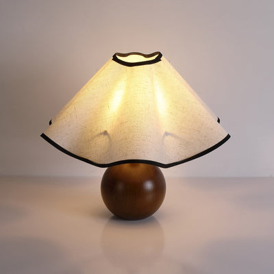 Delira Tafellamp Stoffen Kap Elegant Gebogen