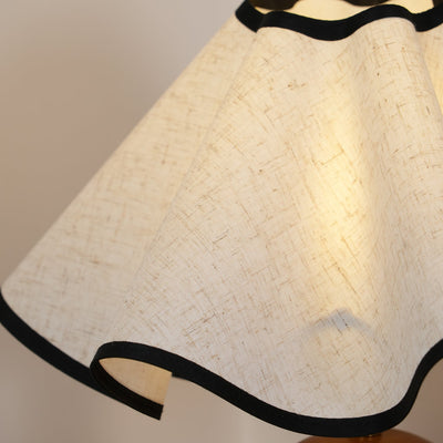 Delira Tafellamp Stoffen Kap Elegant Gebogen