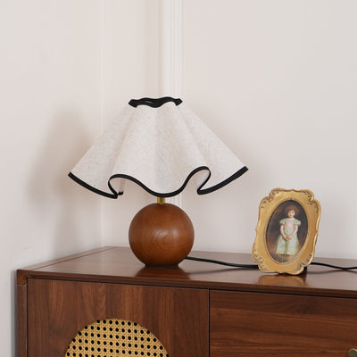 Delira Tafellamp Stoffen Kap Elegant Gebogen