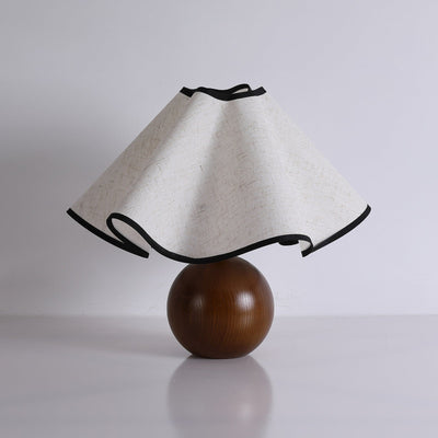 Delira Tafellamp Stoffen Kap Elegant Gebogen