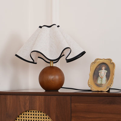 Delira Tafellamp Stoffen Kap Elegant Gebogen