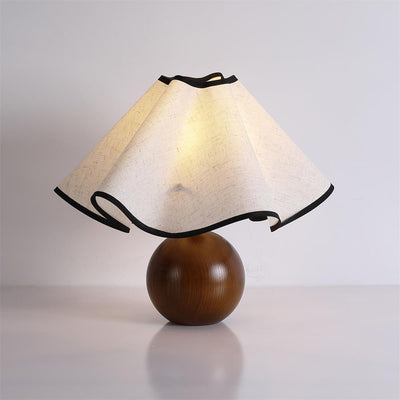 Delira Tafellamp Stoffen Kap Elegant Gebogen