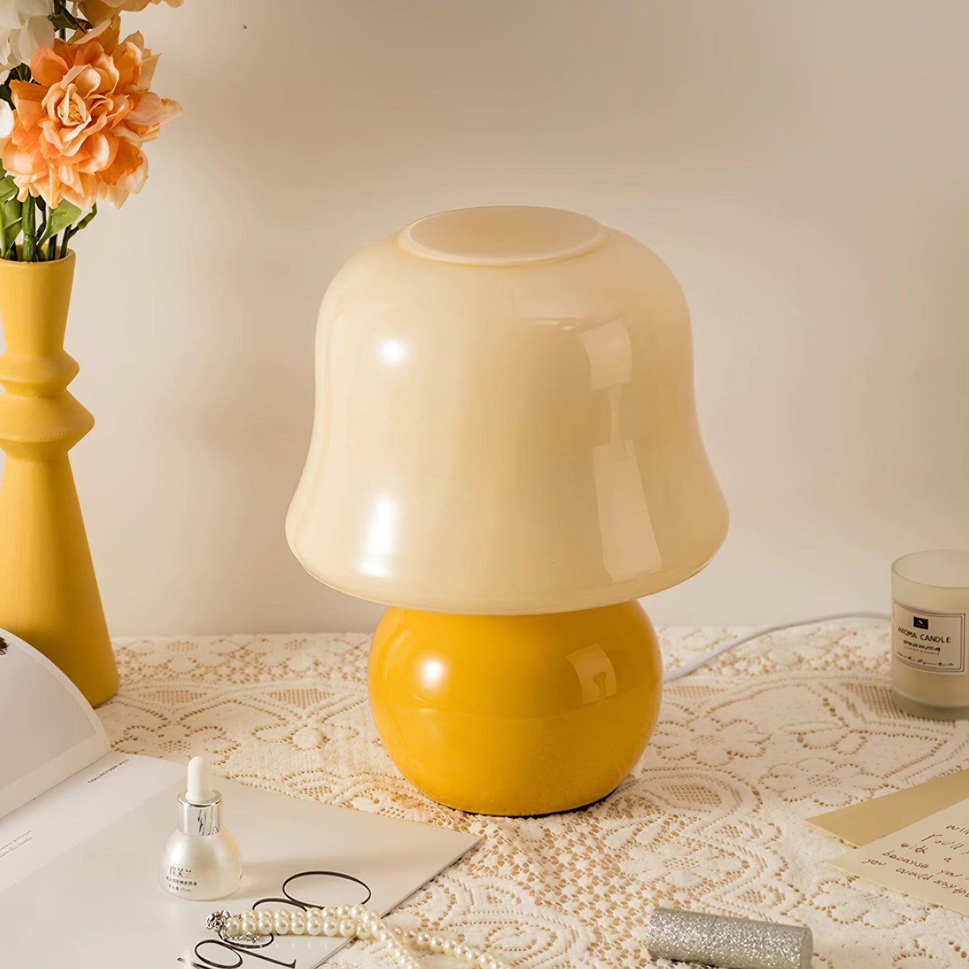 Delira Tafellamp Paddenstoel Glasdesign