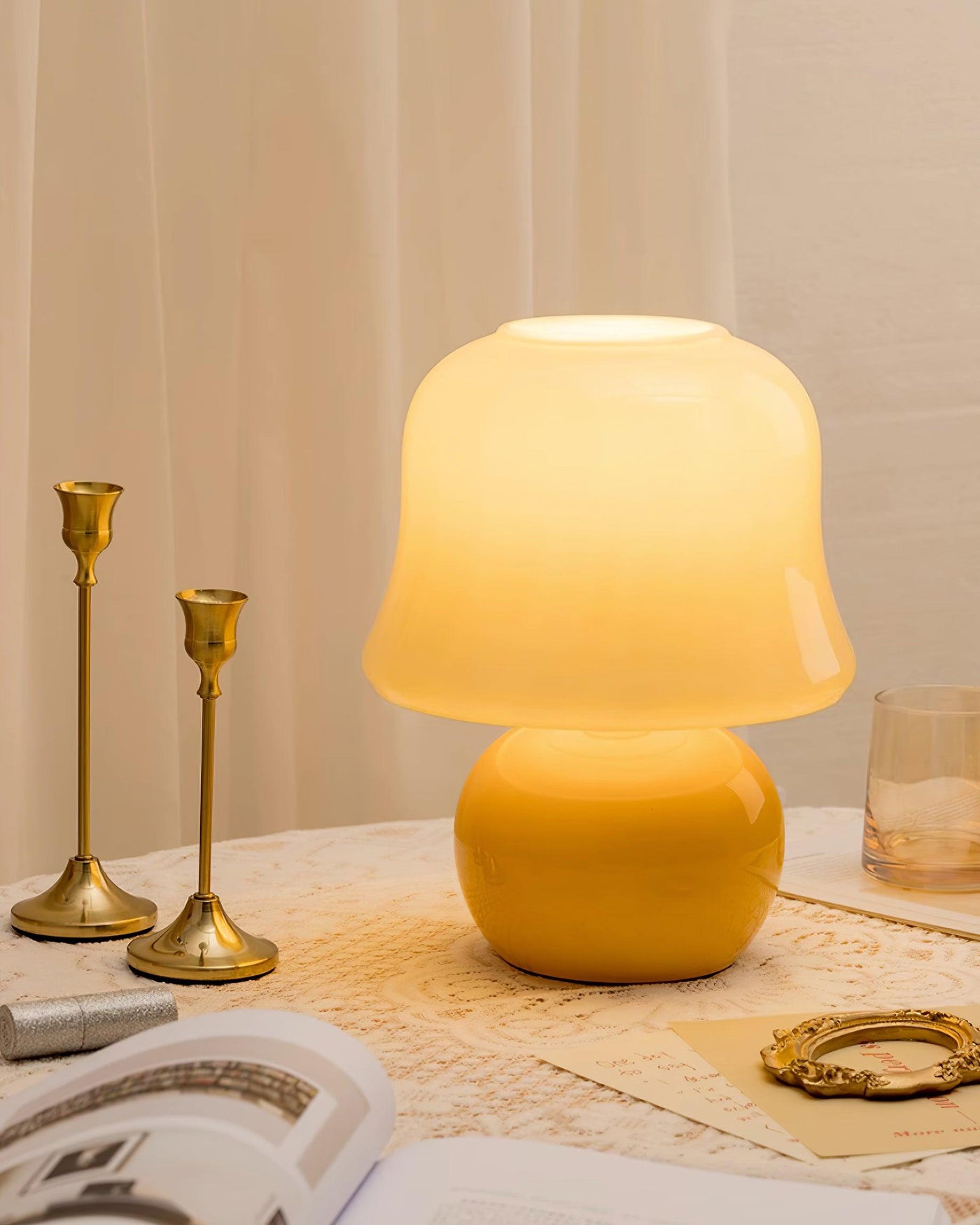 Delira Tafellamp Paddenstoel Glasdesign