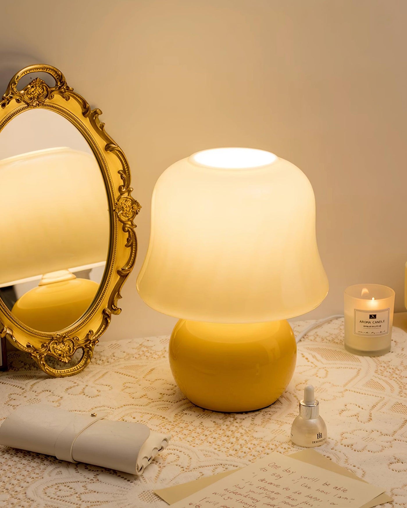 Delira Tafellamp Paddenstoel Glasdesign