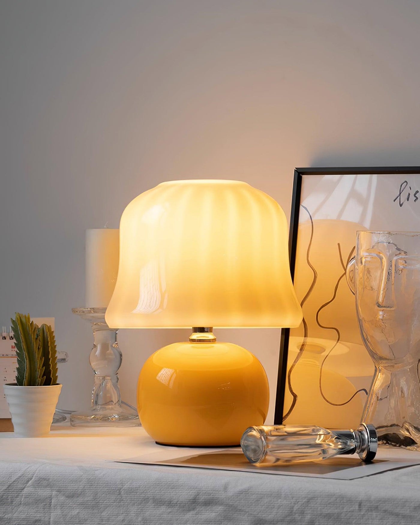 Delira Tafellamp Paddenstoel Glasdesign