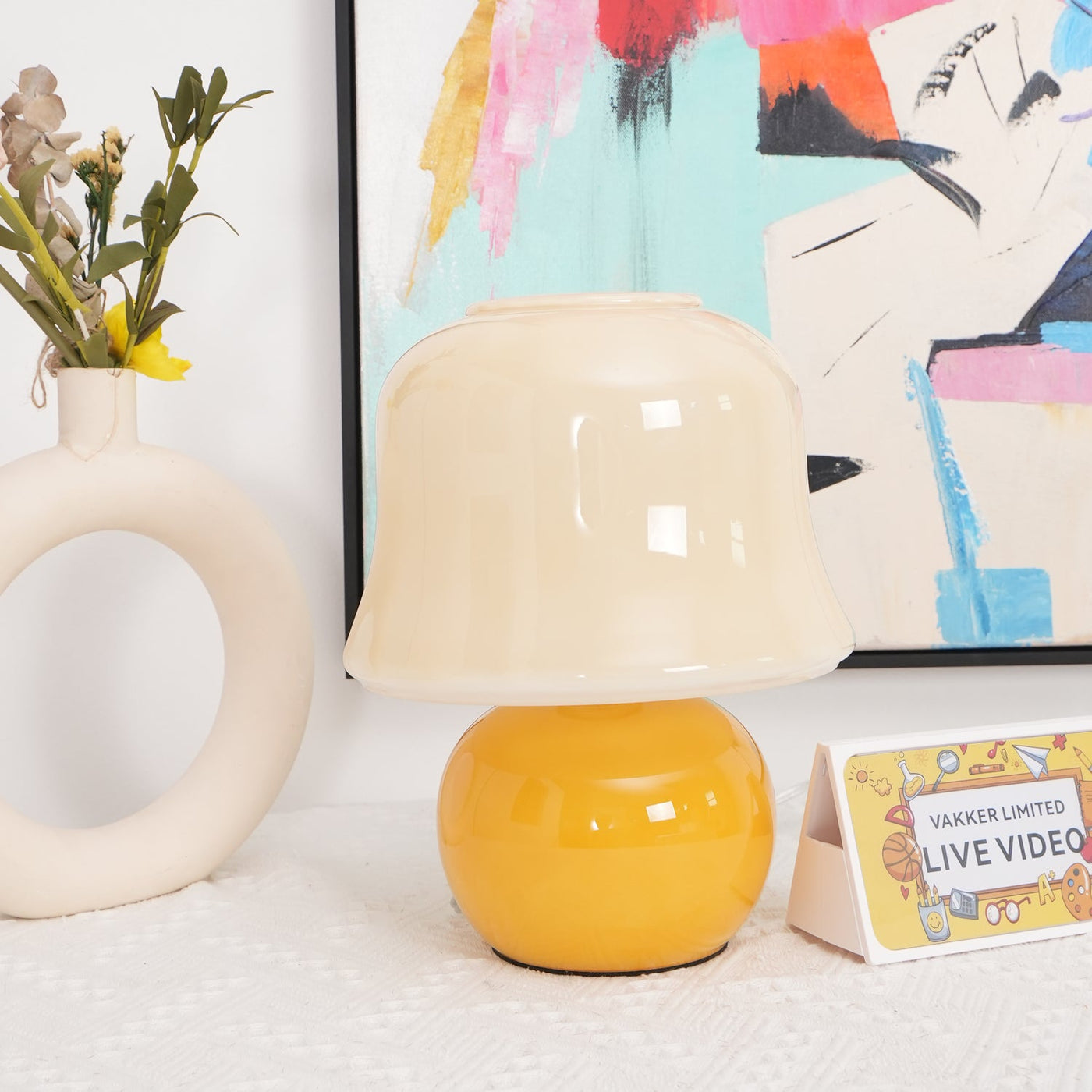 Delira Tafellamp Paddenstoel Glasdesign