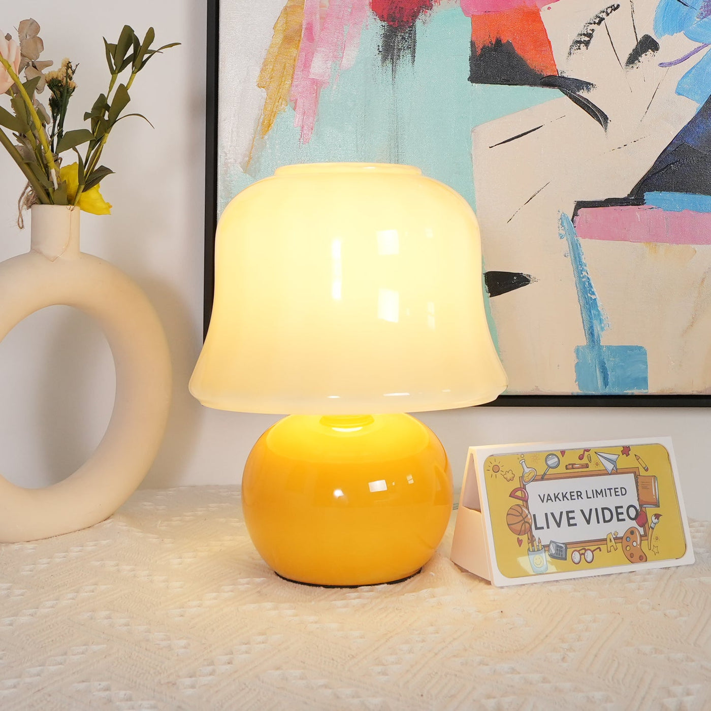 Delira Tafellamp Paddenstoel Glasdesign