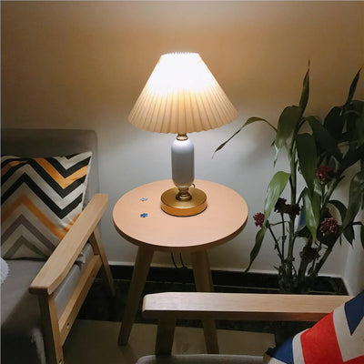 Delira Tafellamp Kegelvorm Messing
