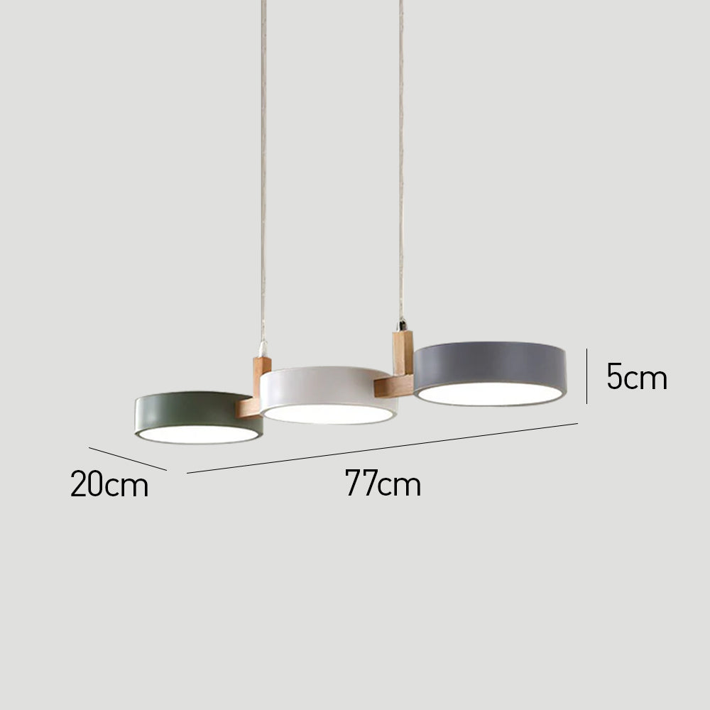 Delira Cilinder Hanglamp Scandinavisch Metaal Hout